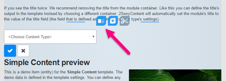 Inner Content Blocks allow Details-Page Design (new in 8.4) - like Modules inside Modules